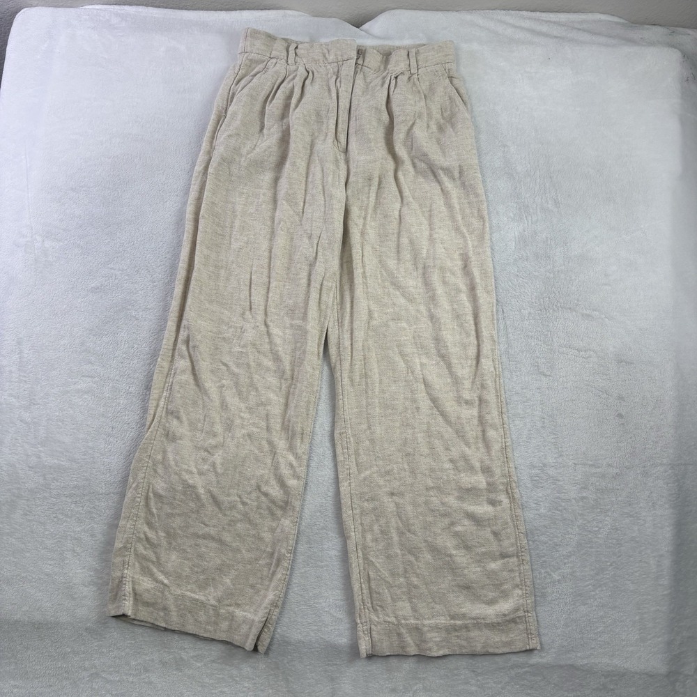 Abercrombie & Fitch Linen Blend Pants Women's Waist 28"